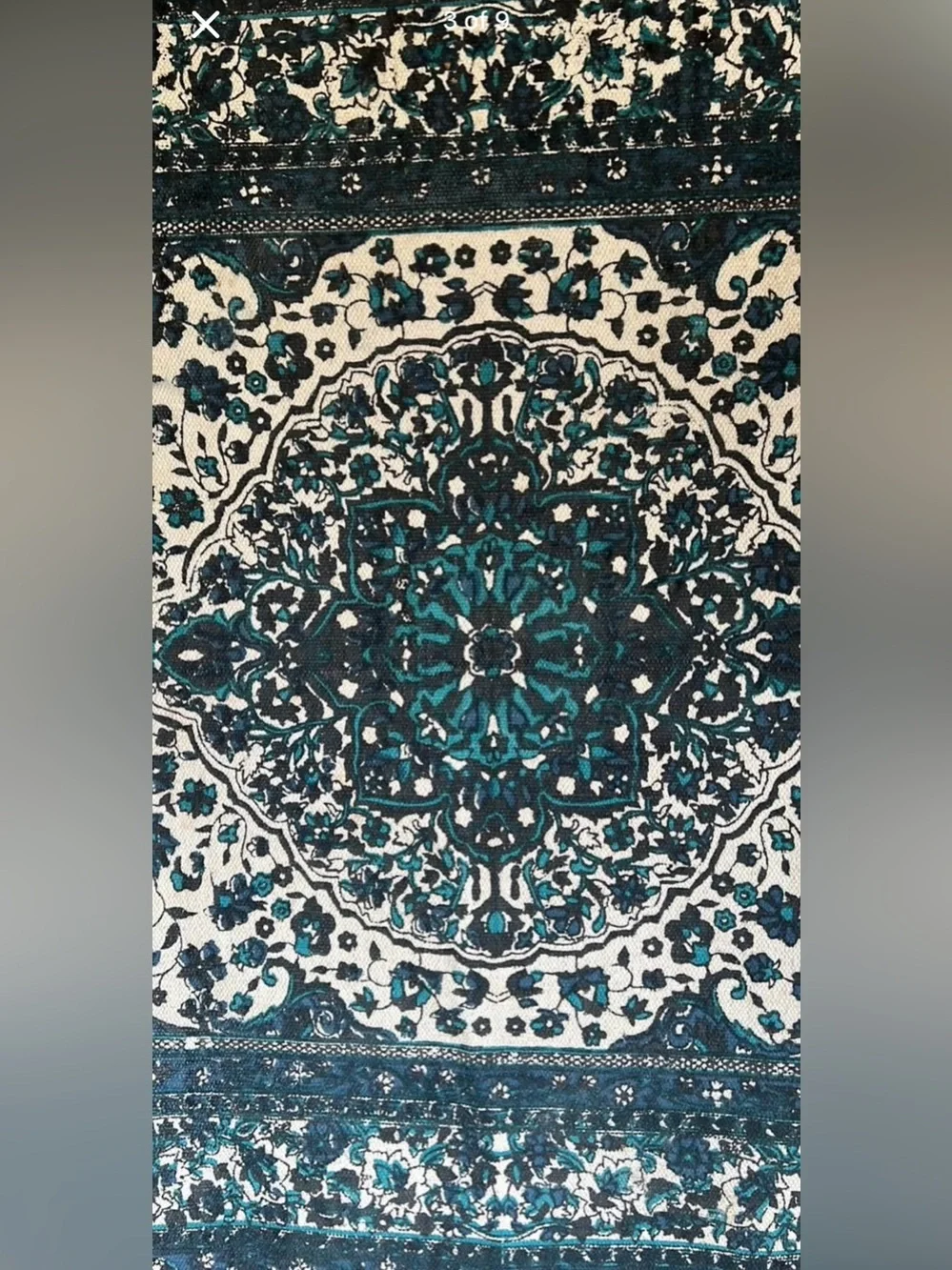 4x6 Tassled Carpet Table Topper Or General Decor